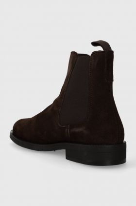 Gant botine din piele intoarsa Rizmood barbati, culoarea maro, 27653438.G46