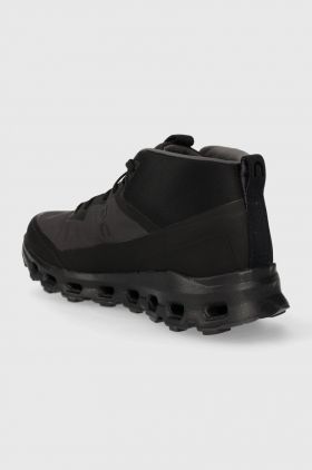 On-running sneakers CLOUDROAM WATERPROOF bărbați, culoarea negru