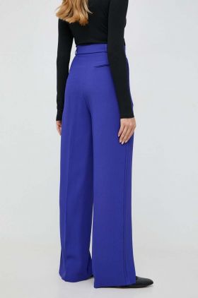 BOSS pantaloni Timoa femei, lat, high waist