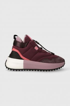 adidas sneakers X_Plrboost Puffer culoarea bordo