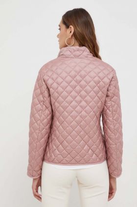 Max Mara Leisure geaca bomber de puf femei, culoarea roz, de tranzitie