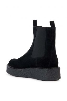 Geox cizme D ELIDEA C femei, culoarea negru, cu platforma, D36VEC 00022 C9999