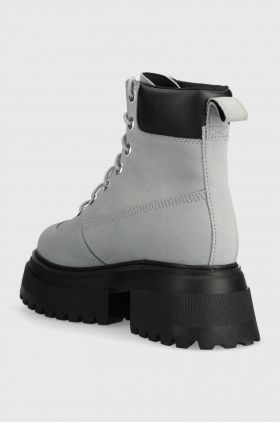 Timberland bocanci Timberland Sky 6In LaceUp femei, culoarea gri, cu platforma, izolare usoara, TB0A42AWEA31