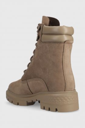 Timberland bocanci Cortina Valley 6in BT WP femei, culoarea violet, cu toc plat, izolare usoara, TB0A5Z849291