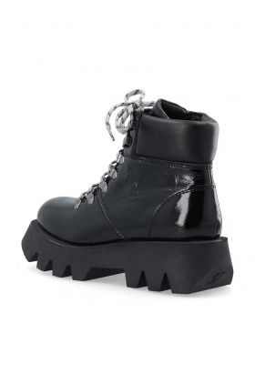 Bianco bocanci de piele BIAJOSEFINE femei, culoarea negru, cu platforma, 11300781