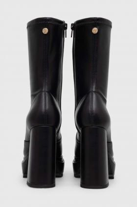 Buffalo botine May W Sock femei, culoarea negru, cu toc drept, 1220030