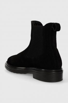 Gant pantofi de piele intoarsa Boggar barbati, culoarea negru, 27653331.G00