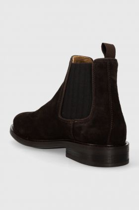 Gant pantofi de piele intoarsa St Fairkon barbati, culoarea maro, 27653431.G46