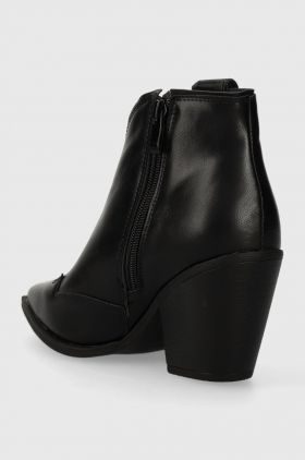 Answear Lab cizme femei, culoarea negru, cu toc drept