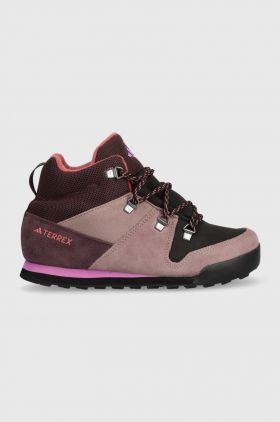 adidas TERREX pantofi copii TERREX SNOWPITCH K culoarea roz