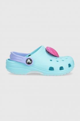 Crocs slapi copii culoarea turcoaz