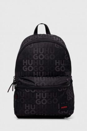 HUGO rucsac bărbați, culoarea negru, mare, cu model 50504107