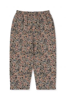 Konges Sløjd pantaloni copii culoarea bej, modelator
