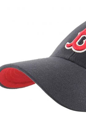 47brand șapcă de baseball din bumbac MLB Boston Red Sox culoarea albastru marin, cu imprimeu