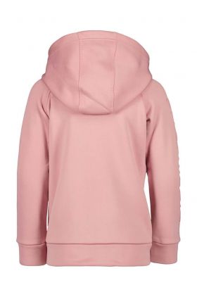 Didriksons bluza copii CORIN KIDS FULLZIP culoarea roz, cu glugă, neted