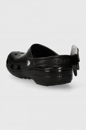 Crocs slapi copii 209231 CROCS CLASSIC I AM BAT CLOG KIDS culoarea negru