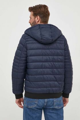 Pepe Jeans geaca barbati, culoarea albastru marin, de tranzitie