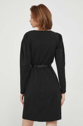 Dkny rochie culoarea negru, mini, evazati