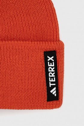 adidas TERREX șapcă TERREX culoarea portocaliu, de lână, din tricot gros HZ0085