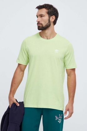 adidas Originals tricou din bumbac barbati, culoarea verde, cu imprimeu