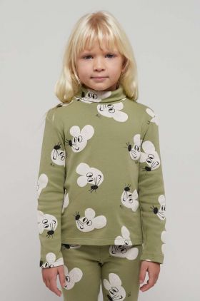 Bobo Choses longsleeve copii culoarea verde, modelator