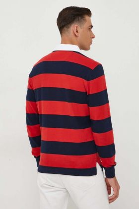 North Sails longsleeve din bumbac culoarea rosu, modelator