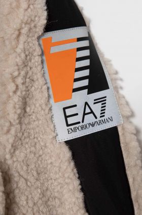 EA7 Emporio Armani geaca copii culoarea bej