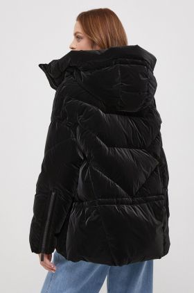 Hetrego geaca de puf femei, culoarea negru, de iarna, oversize