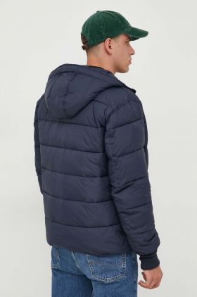 Alpha Industries Hooded Puffer FD culoarea albastru marin, de iarna