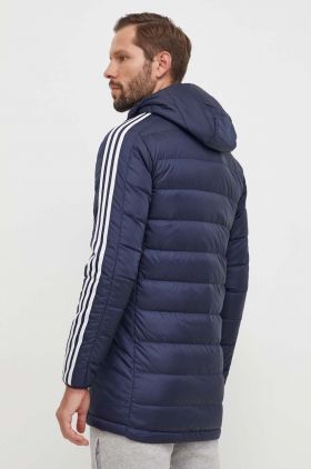 adidas geaca de puf barbati, culoarea albastru marin, de tranzitie