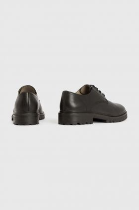 AllSaints pantofi de piele MF527Z JARRED LTHR SHOE barbati, culoarea negru, MF527Z