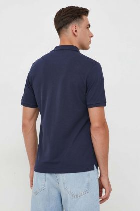 North Sails polo de bumbac culoarea albastru marin, neted