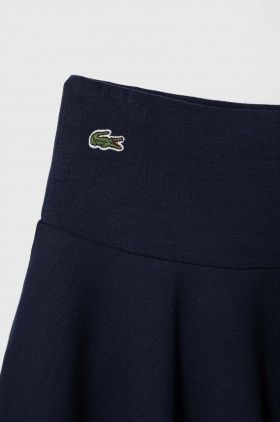 Lacoste fusta fete culoarea albastru marin, mini, evazati