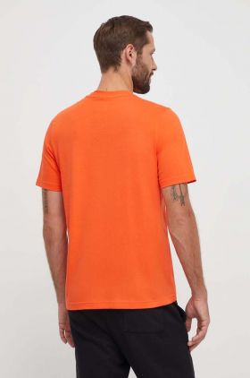 adidas Originals tricou din bumbac barbati, culoarea portocaliu, cu imprimeu