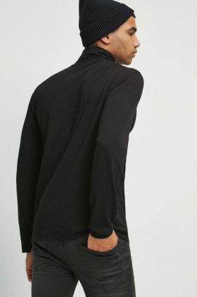 Medicine longsleeve barbati, culoarea negru, melanj