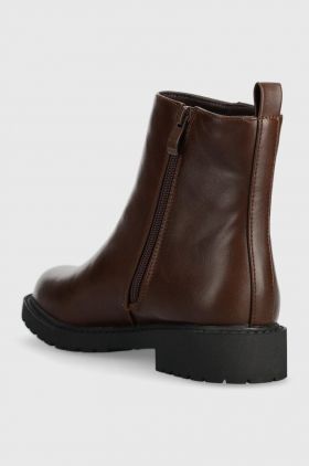 Answear Lab cizme femei, culoarea maro, cu toc plat, izolare usoara