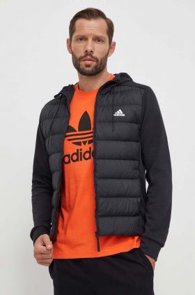 adidas geacă de puf bărbați, culoarea negru, de tranziție HZ4430