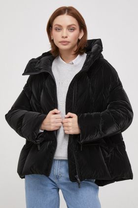 Hetrego geaca de puf femei, culoarea negru, de iarna, oversize