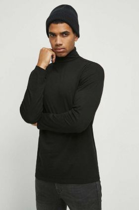 Medicine longsleeve barbati, culoarea negru, melanj