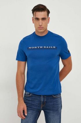 North Sails tricou din bumbac barbati, cu imprimeu