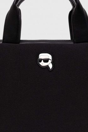 Karl Lagerfeld geanta laptop culoarea negru