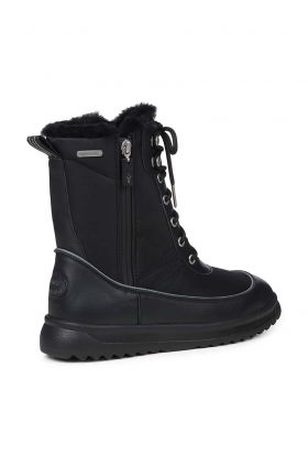 Emu Australia botine Snowy femei, culoarea negru, cu toc plat, izolat, W12785.BLAK