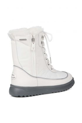 Emu Australia botine Snowy femei, culoarea alb, cu toc plat, izolat, W12785.COCT