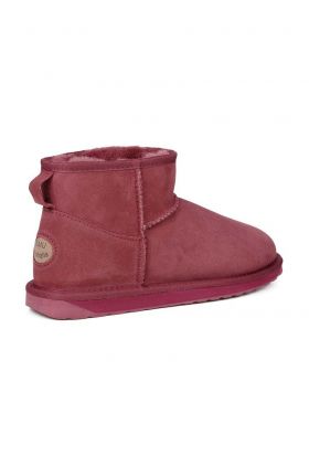 Emu Australia botine Stinger Micro femei, culoarea roz, cu toc plat, izolat, W10937.DBLU
