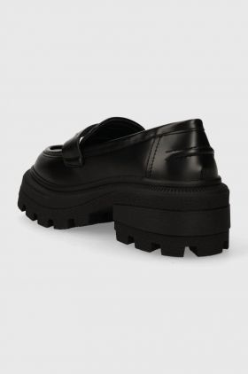 Buffalo mocasini Nabu Loafer femei, culoarea negru, cu platforma, 1622342