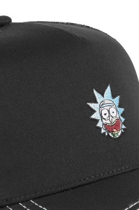 Capslab sapca Rick and Morty culoarea negru, cu imprimeu