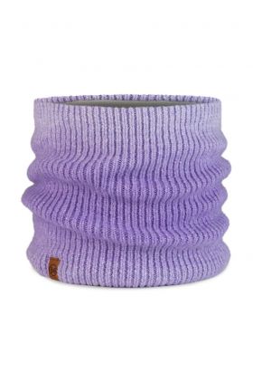 Buff fular impletit Marin femei, culoarea violet, neted