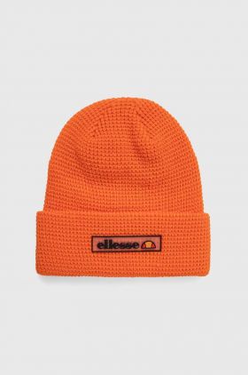 Ellesse caciula culoarea portocaliu, din tricot gros