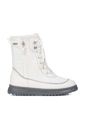 Emu Australia botine Snowy femei, culoarea alb, cu toc plat, izolat, W12785.COCT