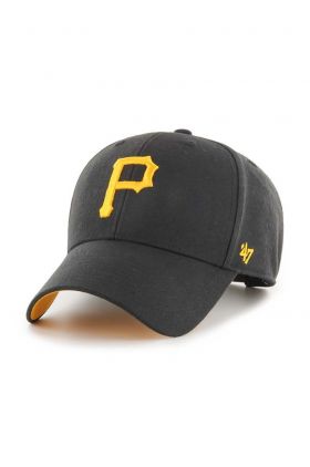 47brand șapcă din amestec de lână MLB Pittsburgh Pirates culoarea negru, cu imprimeu